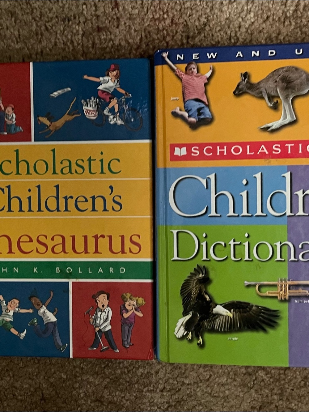Scholastic Children's Dictionary & Thesaurus Set - Colorful Covers